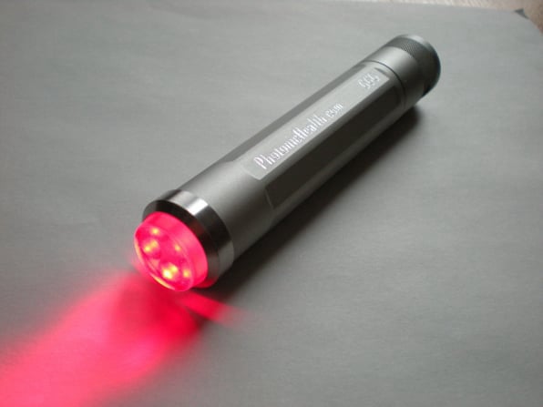 Photonic red light torch used for targeted support of tissues and energy flow